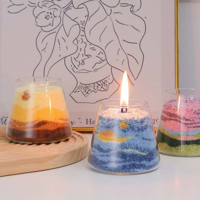 DIY Sand Painting Scented Candle - English Pear & Freesia - Creative Living