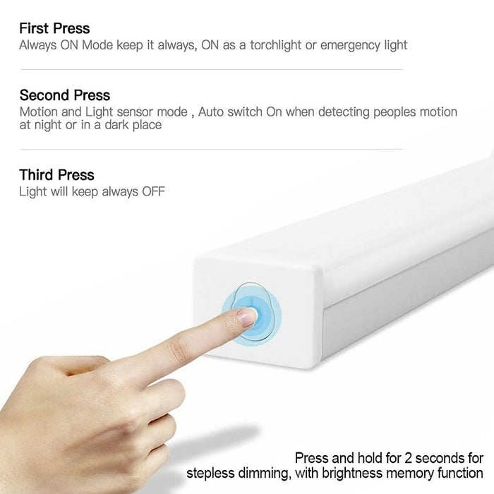 Motion Sensor Rechargeable Light Strip 15cm - Creative Living