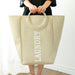 Collapsible Laundry Basket Beige - Creative Living