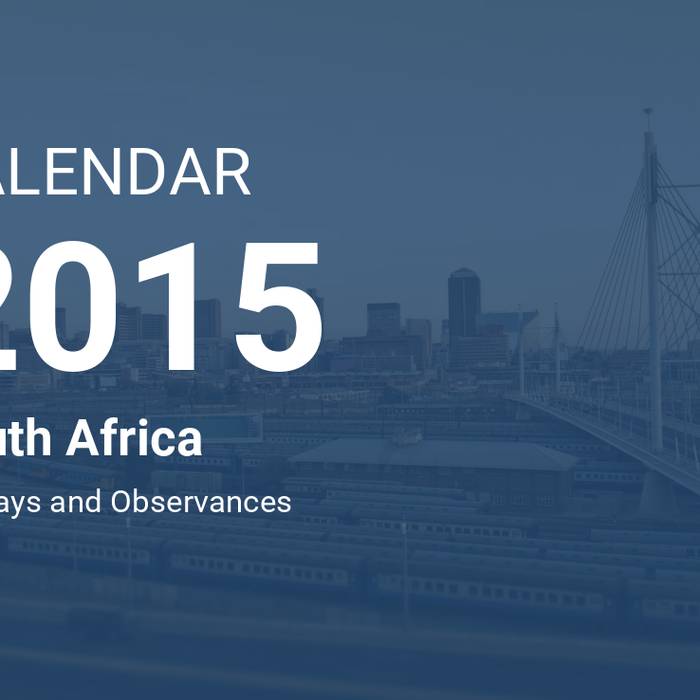 Public Holidays South Africa 2015
