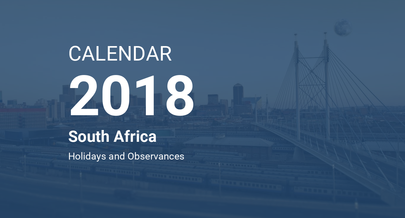 Public holidays in South Africa 2018