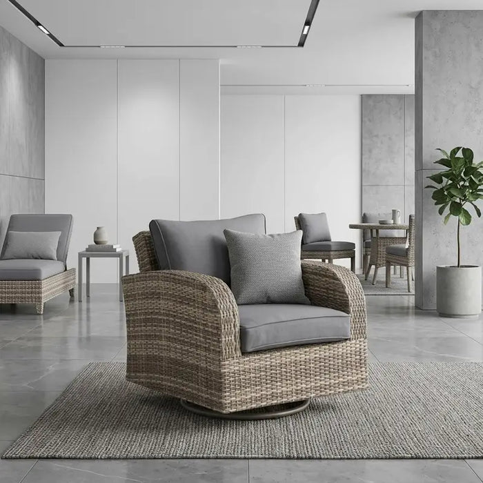 Wicker Swivel Chair - Showroom Demo #110