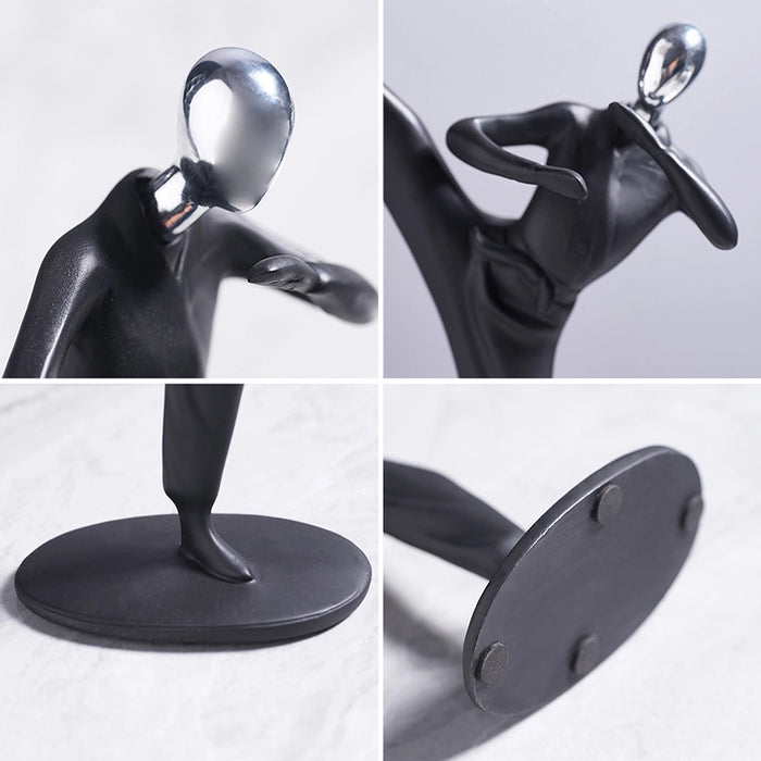 Kung Fu Player Figurine Black at Creative-Living.co.za
