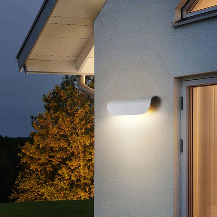 Modern Curved LED Sconce Lamp - White - Creative Living
