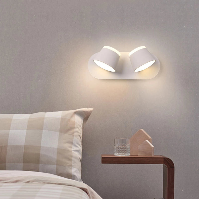 White Memphis Duo Rotatable Wall Light from Creative Living