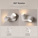 White Memphis Duo Rotatable Wall Light from Creative Living