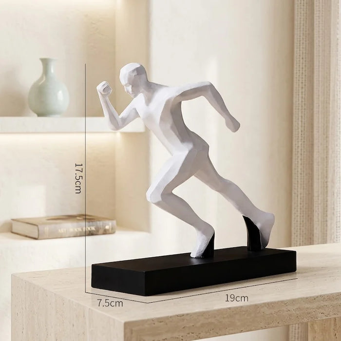 Abstract Running Man Resin Sculpture from Creative Living
