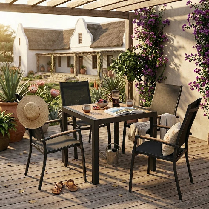 Roma 4-seater Dining Set-Creative Living