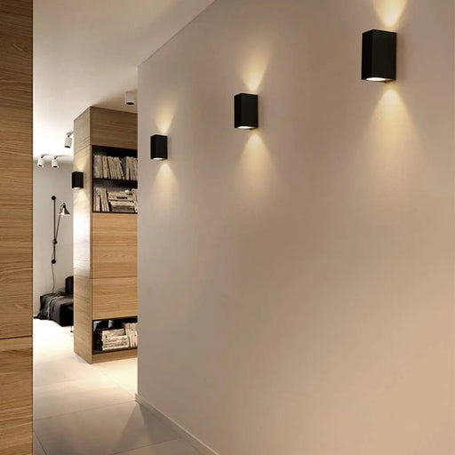 Black Up & Down Facing Wall Lamp - Creative Living