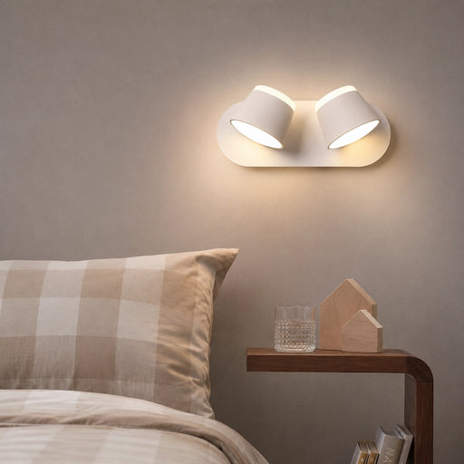White Memphis Duo Rotatable Wall Light from Creative Living