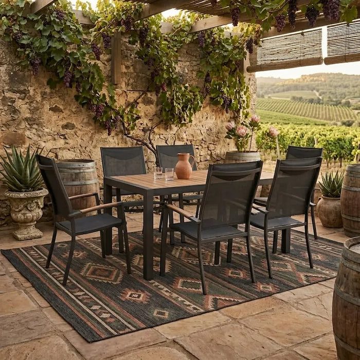 Roma 6-seater Dining Set-Creative Living