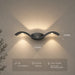 Black Modern Wave Curve LED Wall Lamp-Creative Living