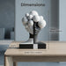 Abstract Black White Split Face Sculpture from Creative Living