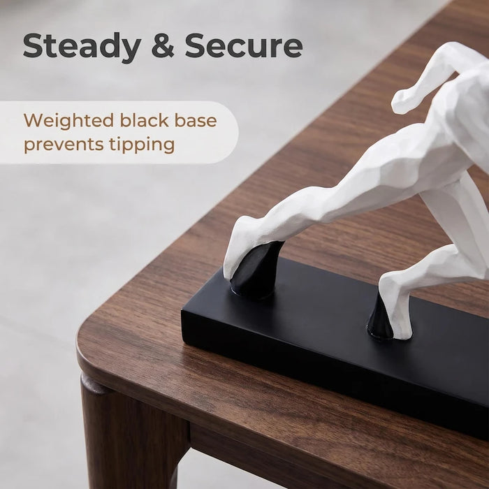 Abstract Running Man Resin Sculpture from Creative Living