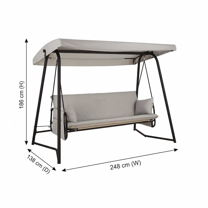Avila Convertible Swing Daybed with Canopy-Creative Living