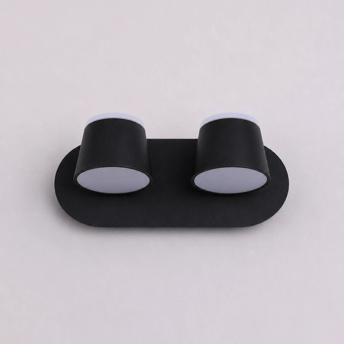 Black Memphis Duo Rotatable Wall Light from Creative Living