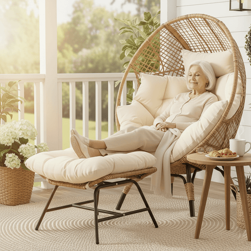 Charlotte Egg Chair Natural-Creative Living