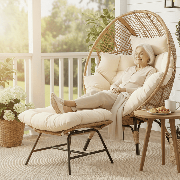 Charlotte Egg Chair Natural-Creative Living