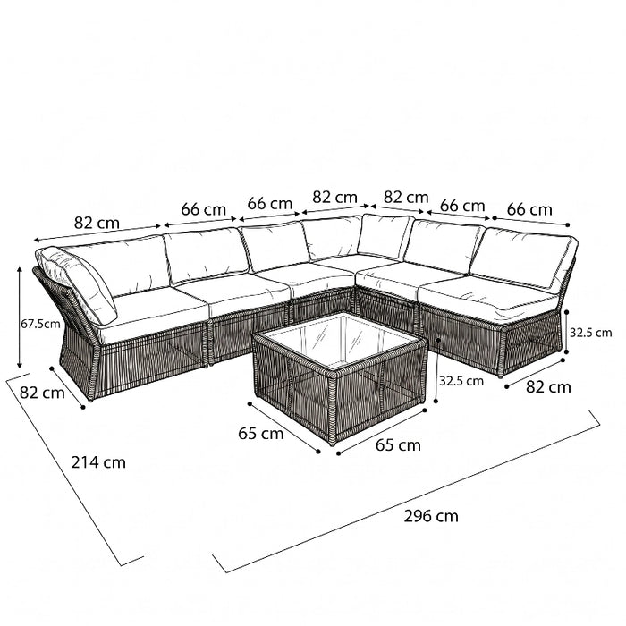 Cole Modular Corner Sofa Set