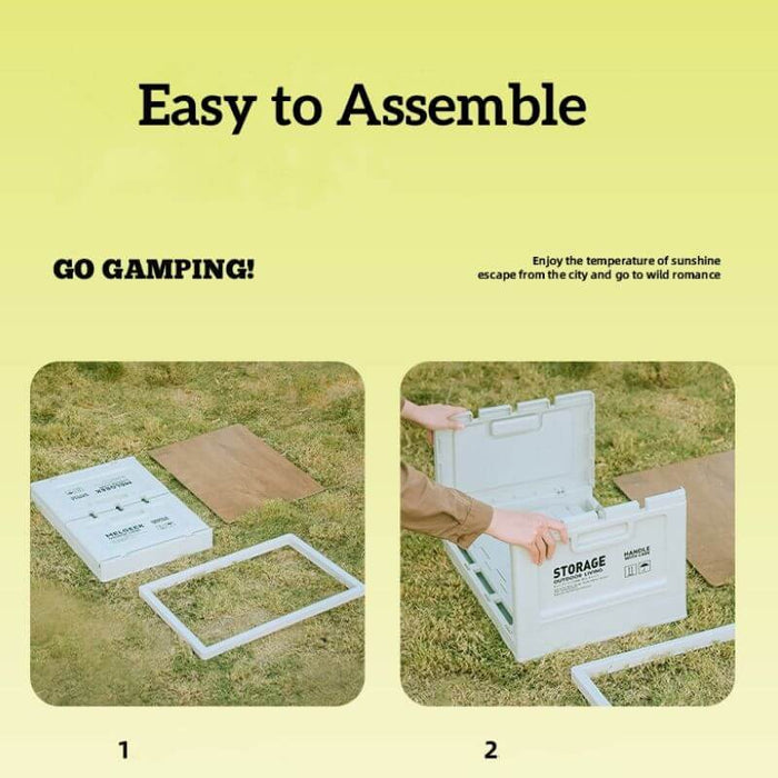 Stackable Camping Storage Box - Beige | Creative Living