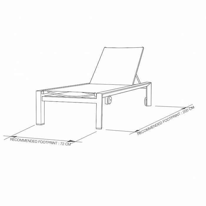 Amalfi Sunlounger White
