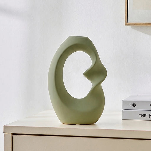 Green Nordic Sculptural Hollow Vase at Creative-Living.co.za