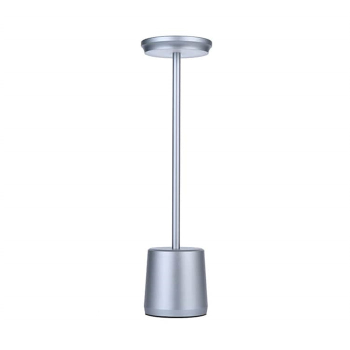 Rechargeable Metal Touch Table Lamp - Grey - Creative Living