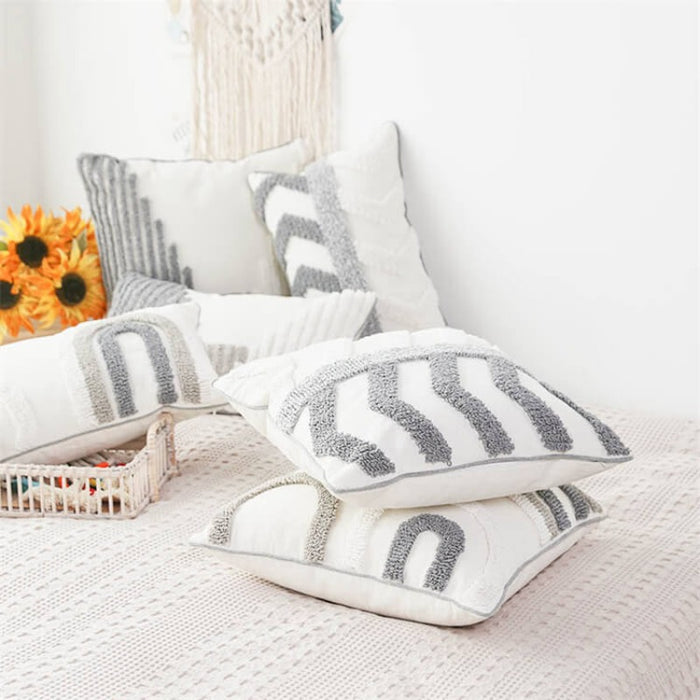 Geometric Woven Tufted Scatter Cushion - Arrow