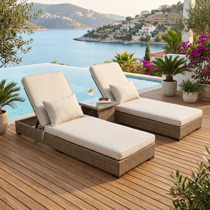 Lido Resort Sun Lounger Set-Creative Living