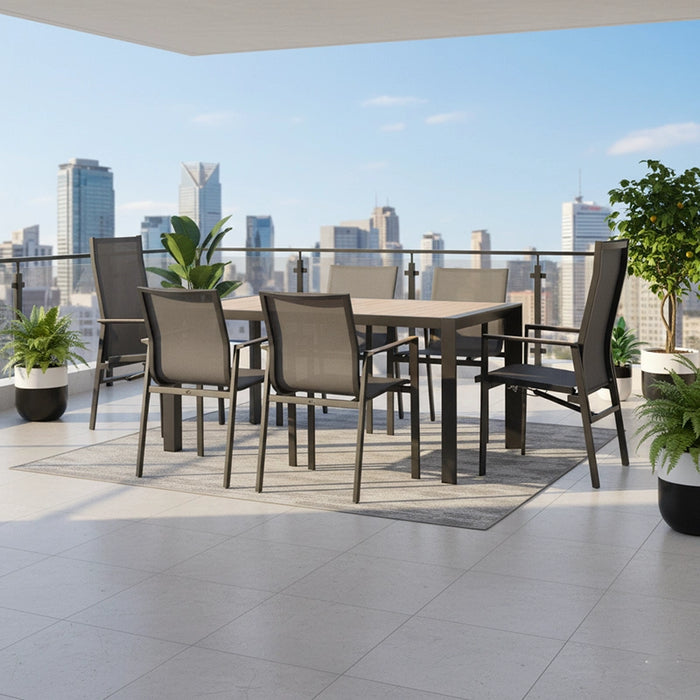 Livorno 6 Seat Dining Set-Creative Living