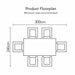 Mannington 6-seater Dining Set-Creative Living