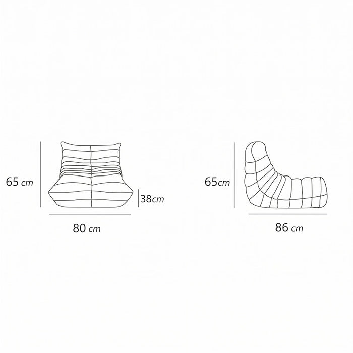 Marshmallow HD Sculpted Lounger-Creative Living