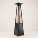 Matte Black Pyramid Gas Flame Patio Heater-Creative Living