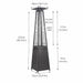 Matte Black Pyramid Gas Flame Patio Heater-Creative Living