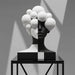 Abstract Black White Split Face Sculpture from Creative Living