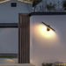 Black Pivot Adjustable LED Outdoor Wall Light-Creative Living