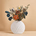 Nordic Ceramic Leaf Vase - Small White - Creative Living