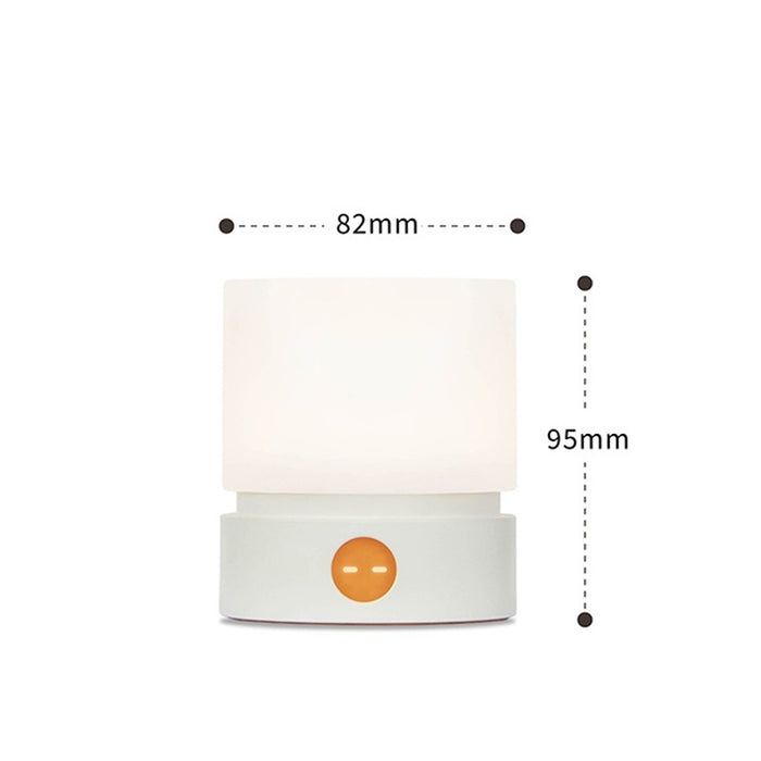 White Cylinder Rechargeable Timing Night Light