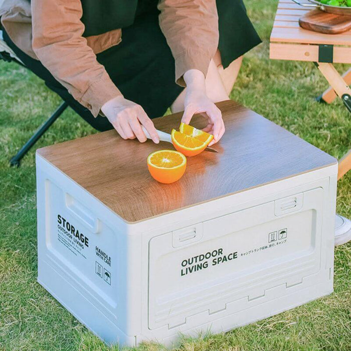 Stackable Camping Storage Box - Beige | Creative Living