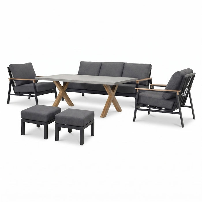 Polperro Lounge Dining Set-Creative Living