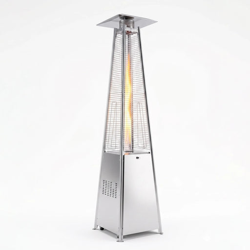 Stainless Steel Pyramid Gas Flame Patio Heater-Creative Living