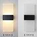 Modern Rectangle LED Sconce Lamp - Brushed Black - Creative Living