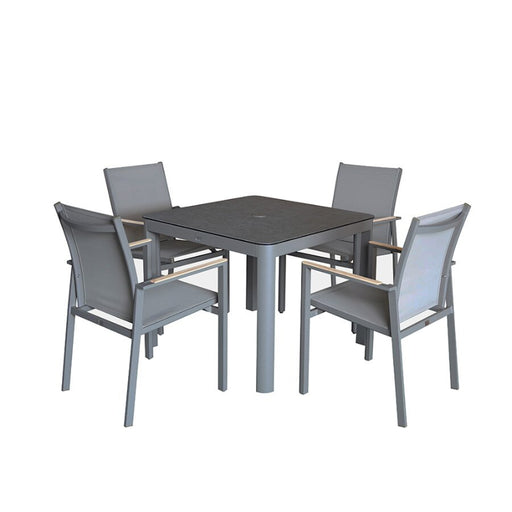 Tayrona 4 Seat 90cm Square Dining Set-Creative Living