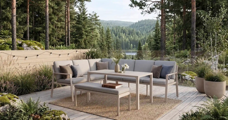 Valeria Corner Dining Lounge Set-Creative Living