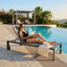 Amalfi Sunlounger Charcoal-Creative Living