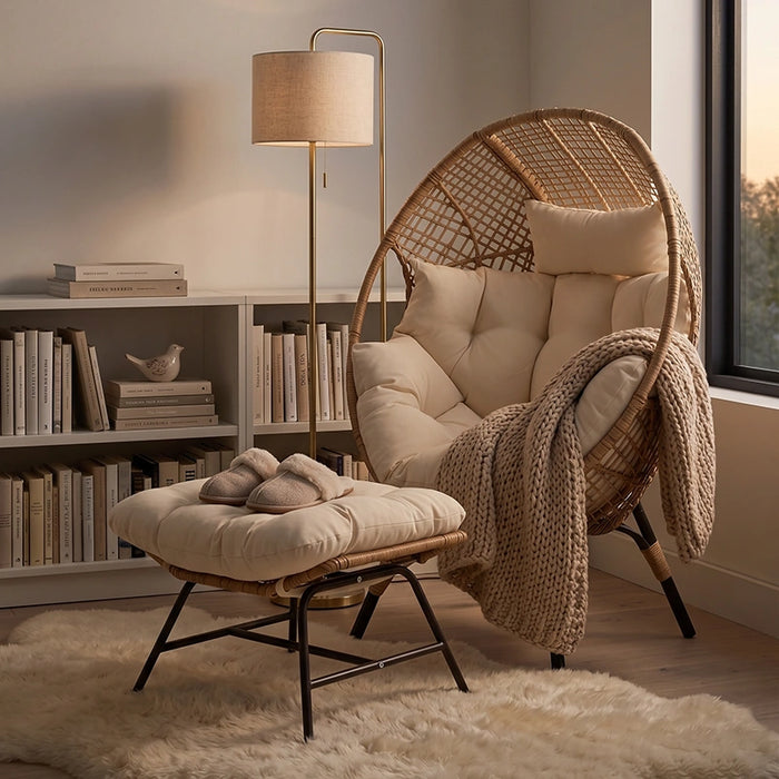 Charlotte Egg Chair Natural-Creative Living