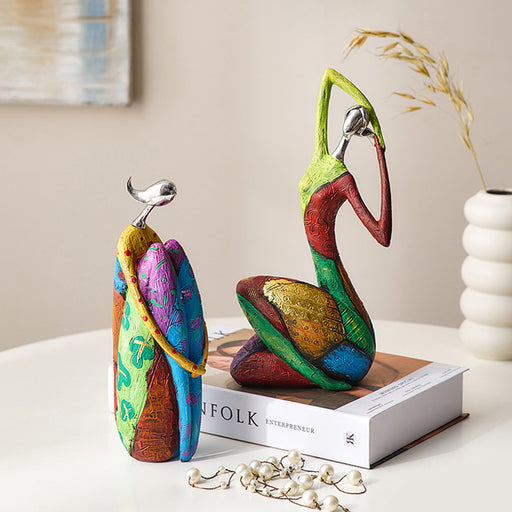 Modern Abstract Cultural Art Sculpture - Painted B - Creative Living