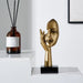 Golden D Abstract Art Face Figurine - Creative Living