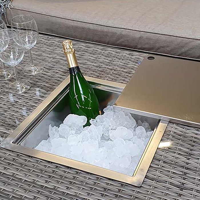 EDWINA Corner Dining with Lift Table Mixed Nature Weave-Creative Living