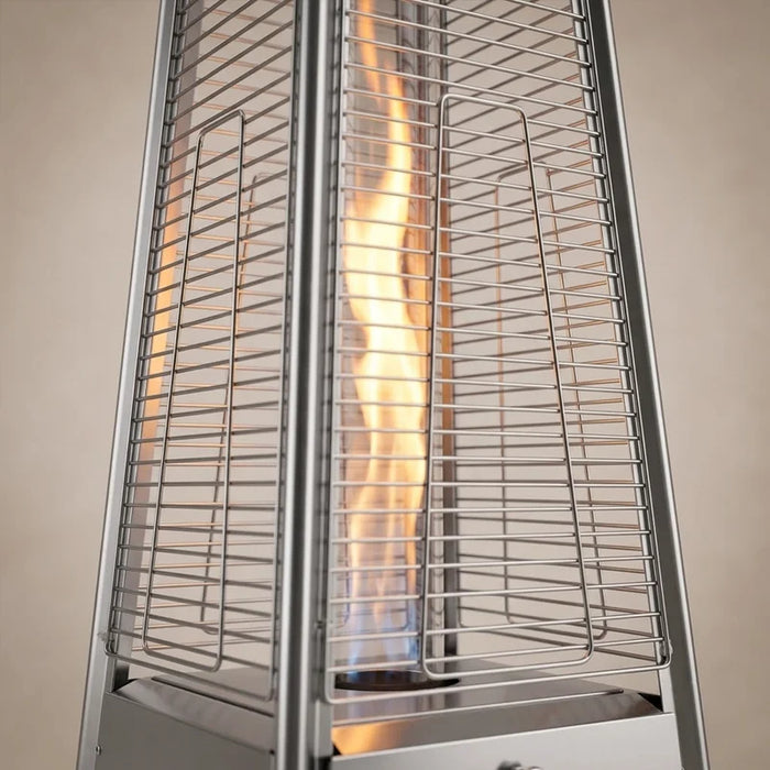 Stainless Steel Pyramid Gas Flame Patio HeaterCreative Living